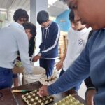 Planting in egg tray